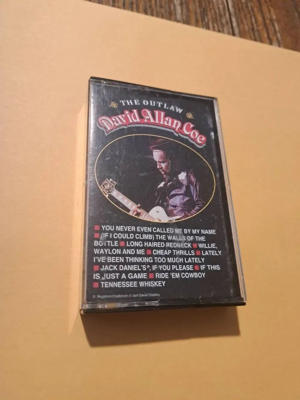 Vintage 1993 David Allan Coe The Outlaw Cassette Tape Sony Music Columbia Record